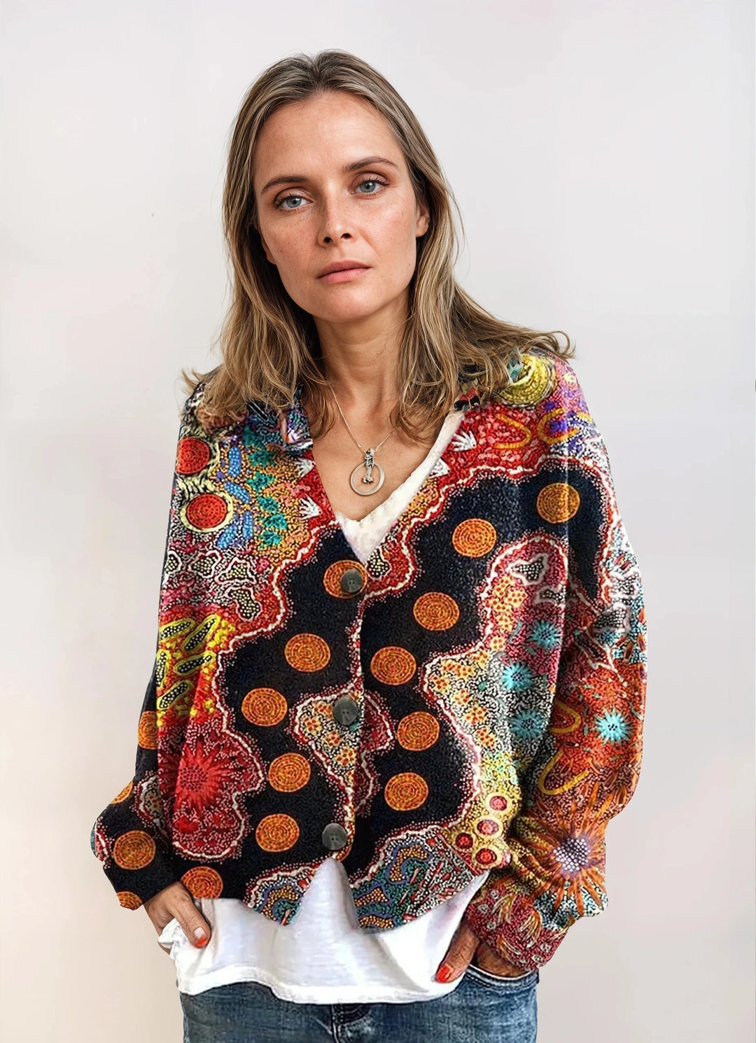 Saskia - Pull confortable et coloré