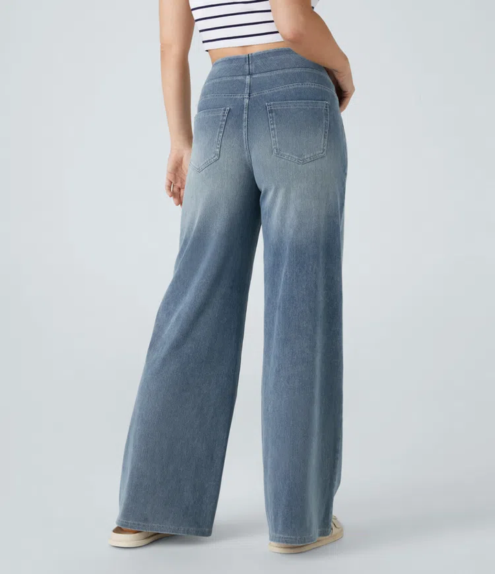 Hazel | Jeans palazzo extensibles