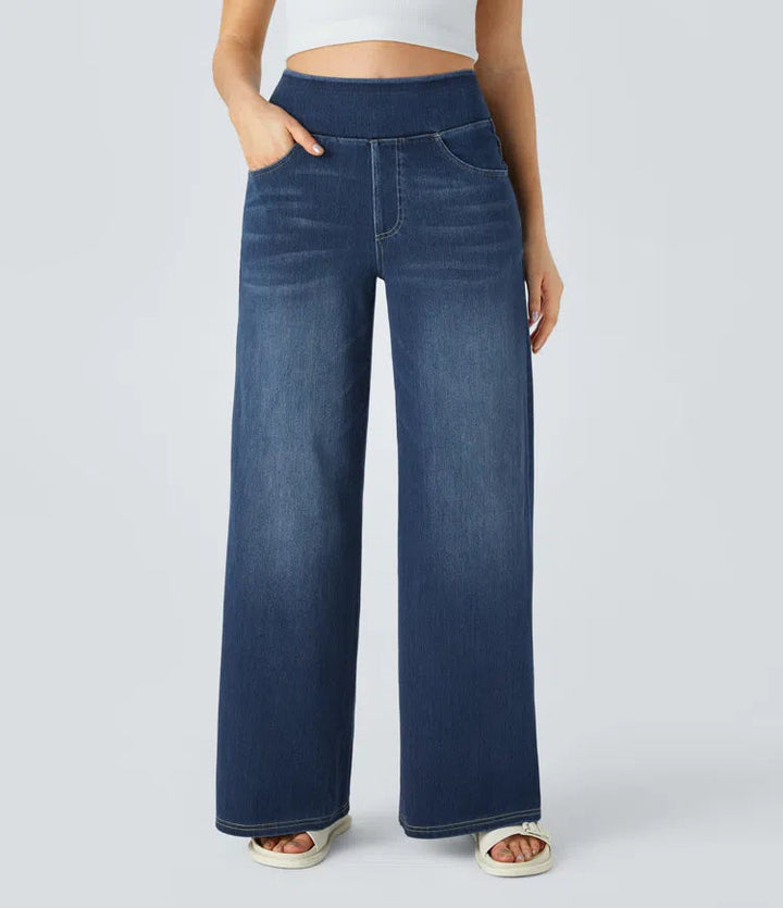 Hazel | Jeans palazzo extensibles