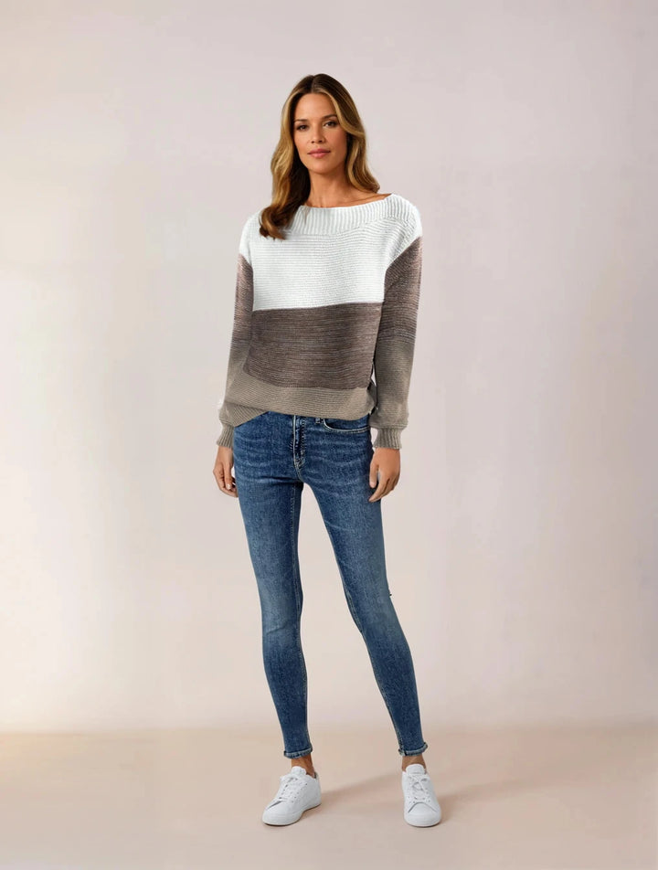 Bella - Pull en tricot ombré