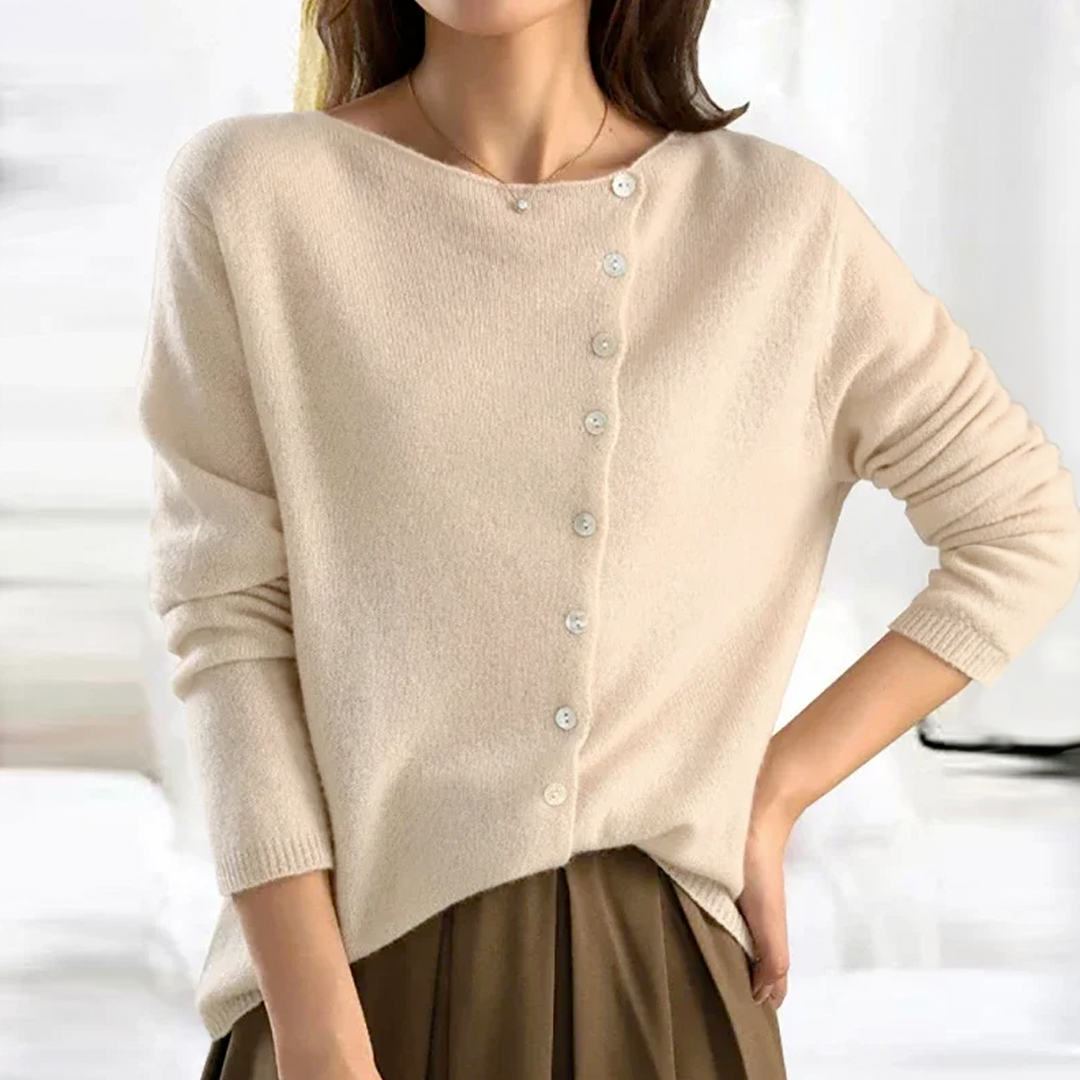 Camille - Élégant cardigan en laine